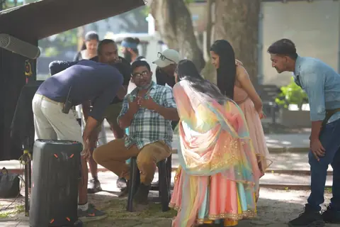 Behind the scenes: on set with the director