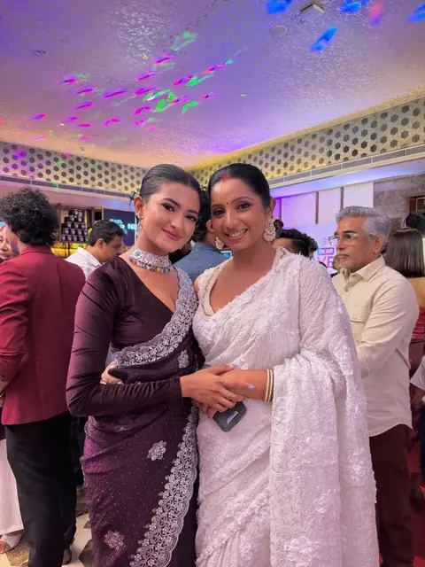 Premiere night, with a fellow cast member