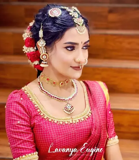 Bridal look. Makeup and photo: Lavanya Eugine, makeup artist