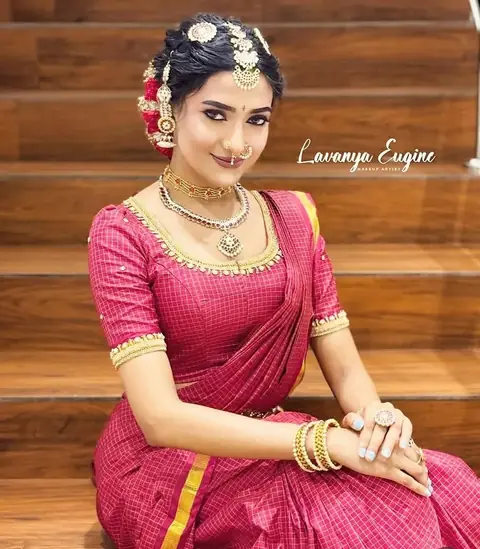 Bridal look. Makeup and photo: Lavanya Eugine, makeup artist